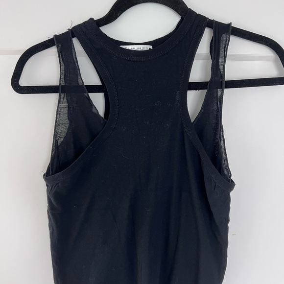 Zara Tops - Zara Black Racerback Tank Top